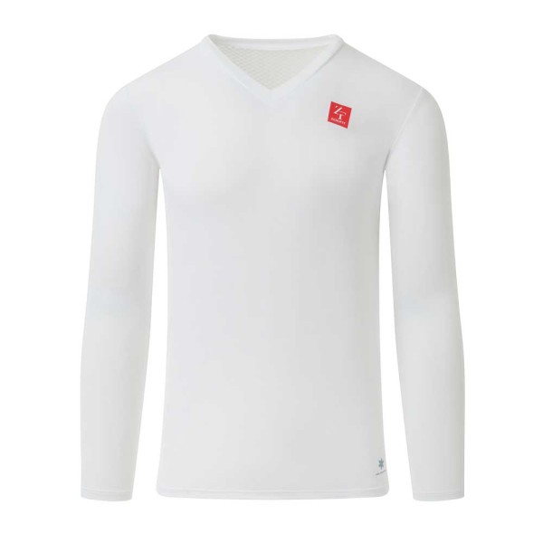 ZeroFit Zerofit iceskin baselayer v-neck ls white xs